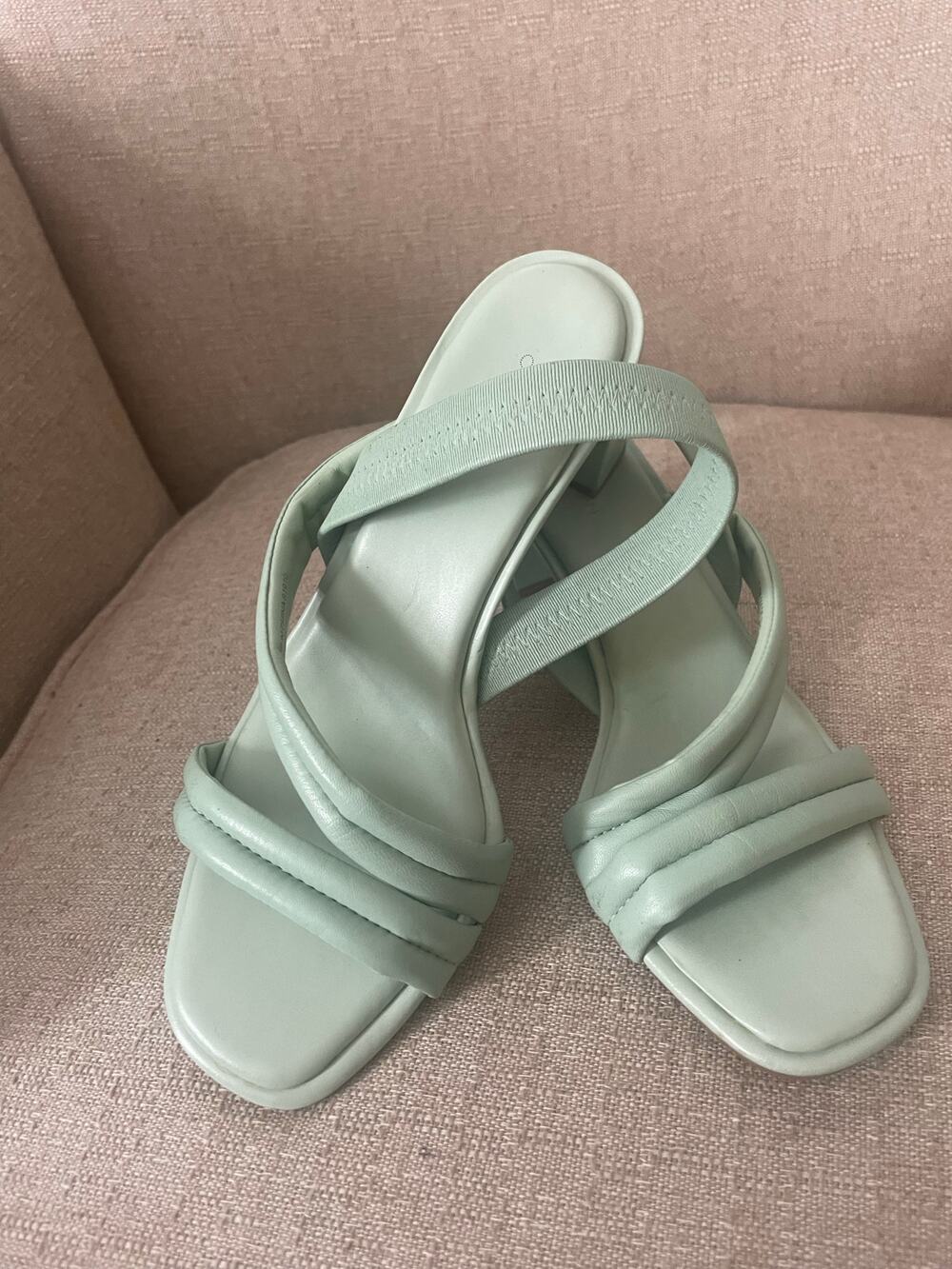 Caslon Lennyn Slingback Sandal, Mint Green Leather, S83